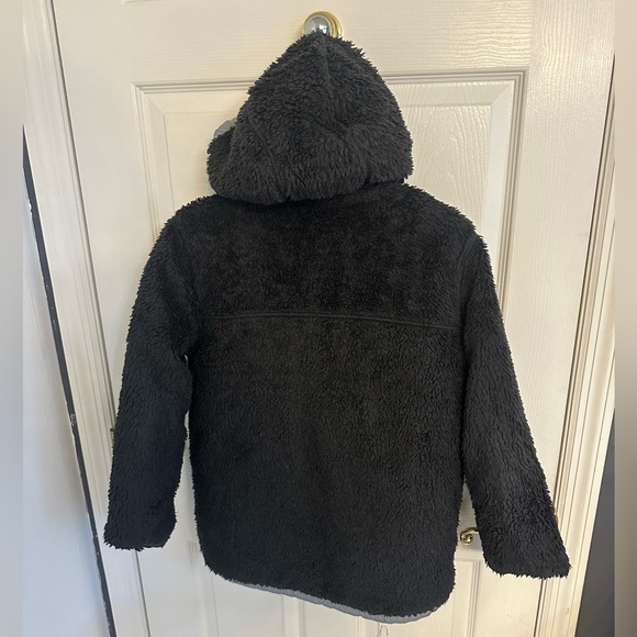 L•THE NORTH FACE•OSO SHERPA REVERSIBLE SLATE GRAY PUFFER COAT - Picture 11 of 16